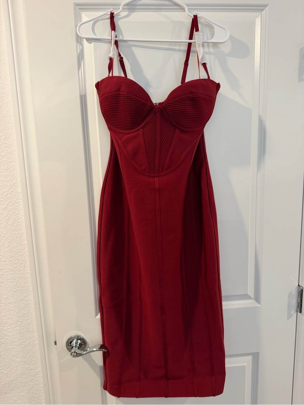 Women's Red bandage Bustier Dress